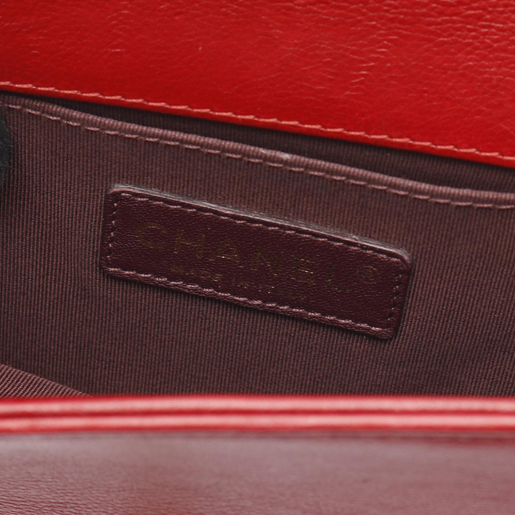 Chanel Boy Chanel Leather Fur Shoulder Bag
