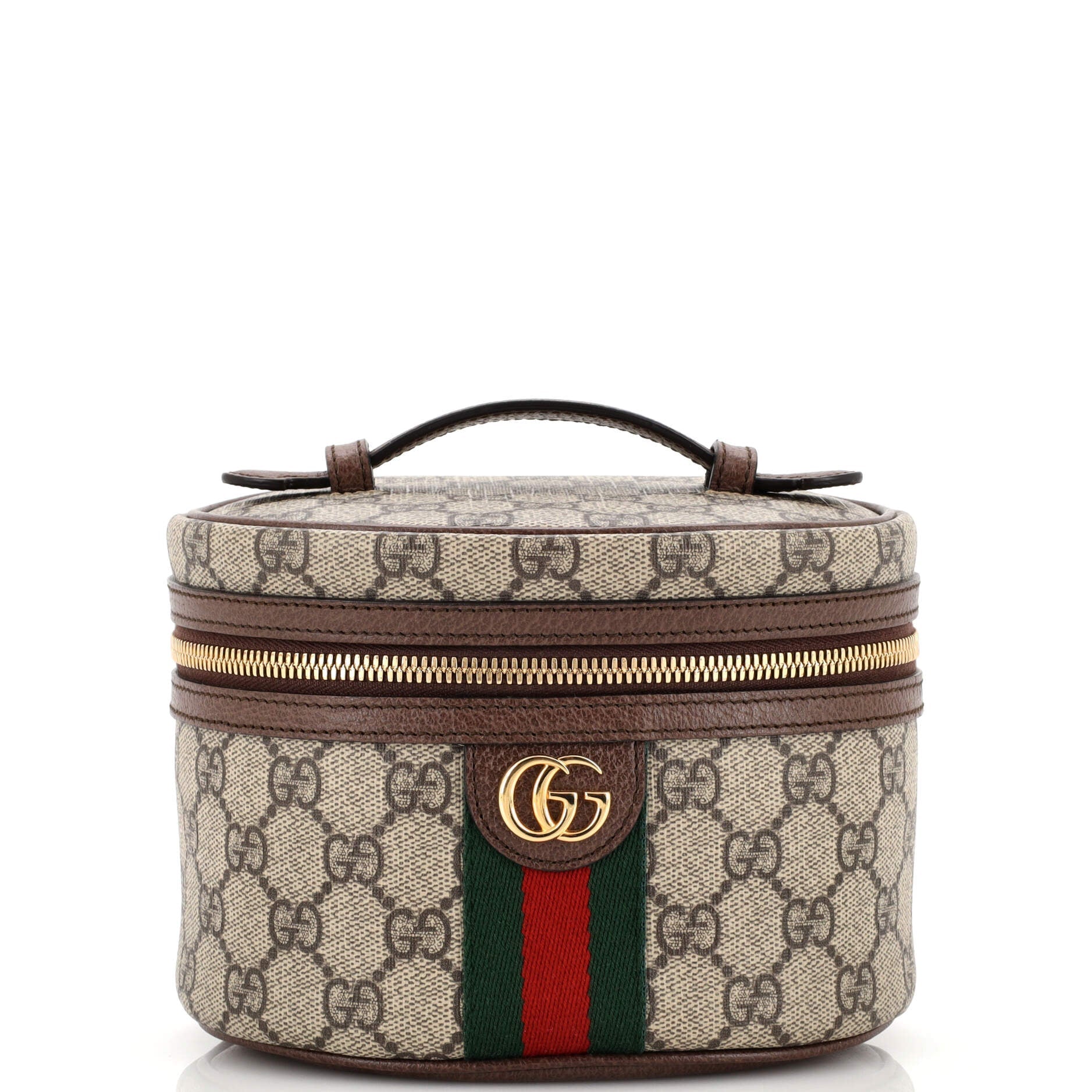 Ophidia Top Handle Cosmetic Case GG Coated Canvas Mini