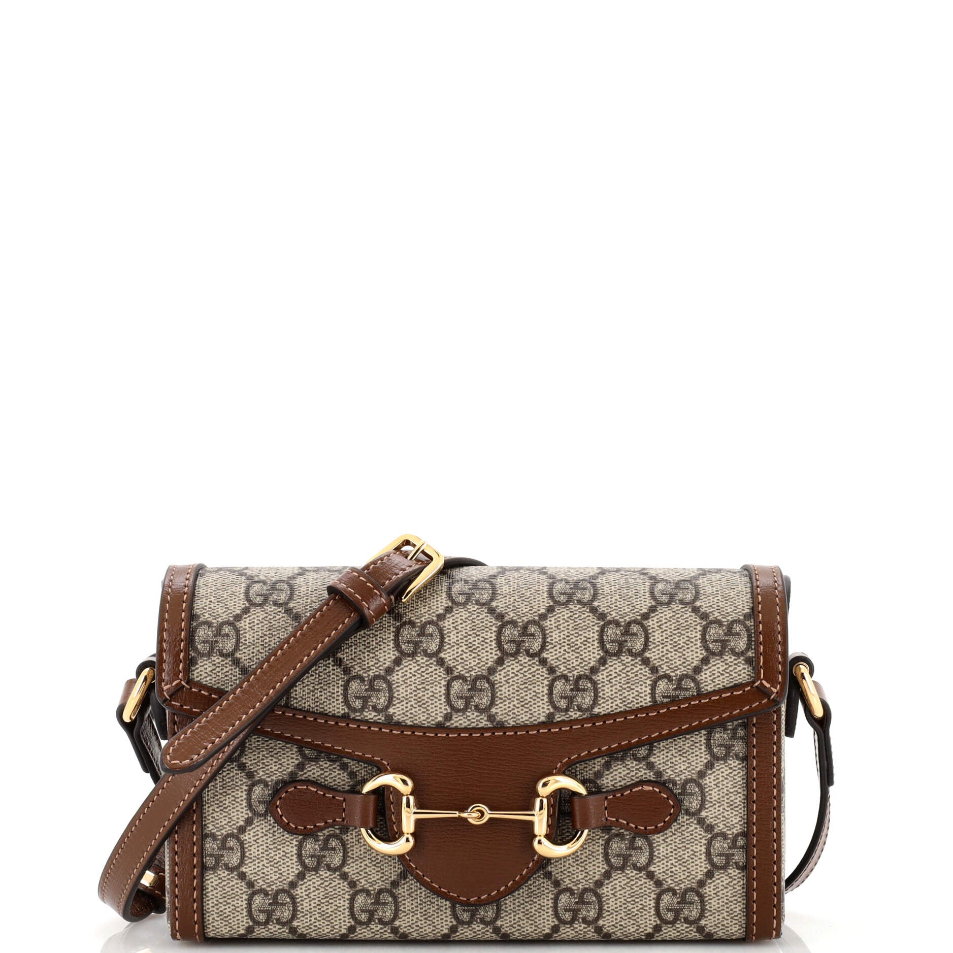 Horsebit 1955 Flap Crossbody Bag GG Coated Canvas Mini