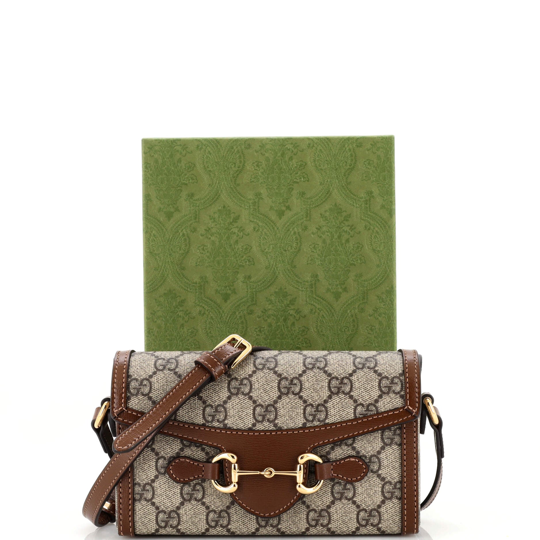 Horsebit 1955 Flap Crossbody Bag GG Coated Canvas Mini
