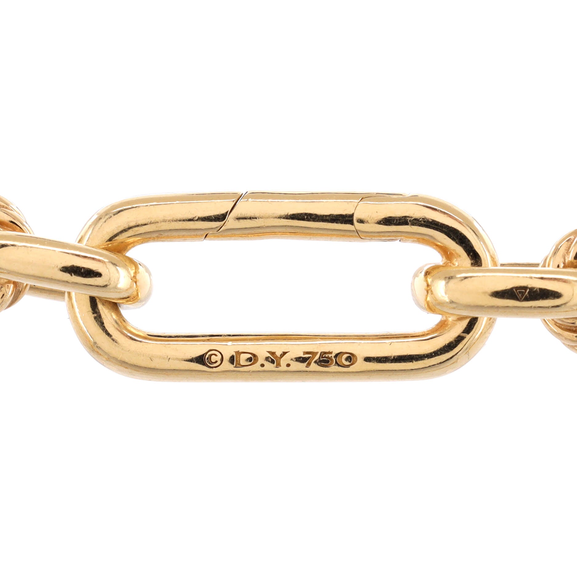 Lexington Chain Necklace 18K Yellow Gold with Pave Diamonds 9.8mm