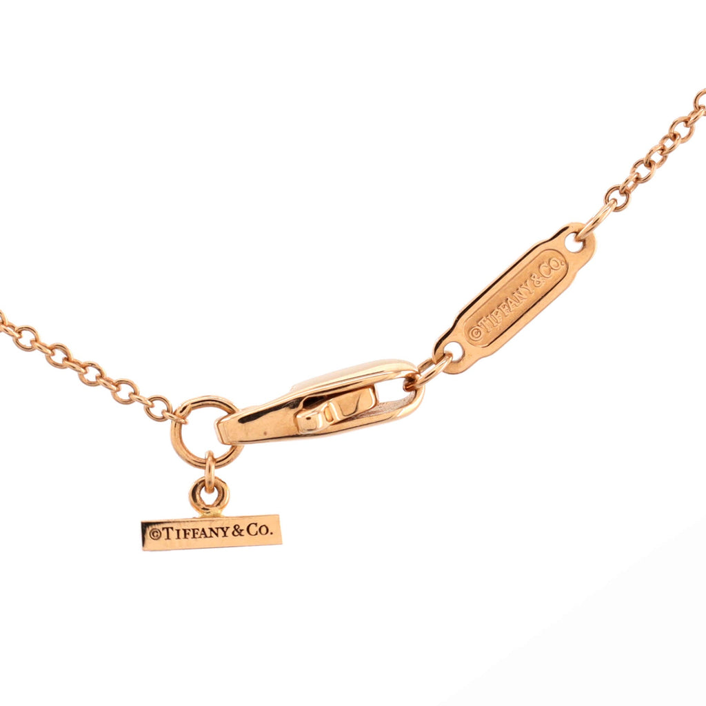 Jewel Box Pendant Necklace 18K Rose Gold with Diamond Small