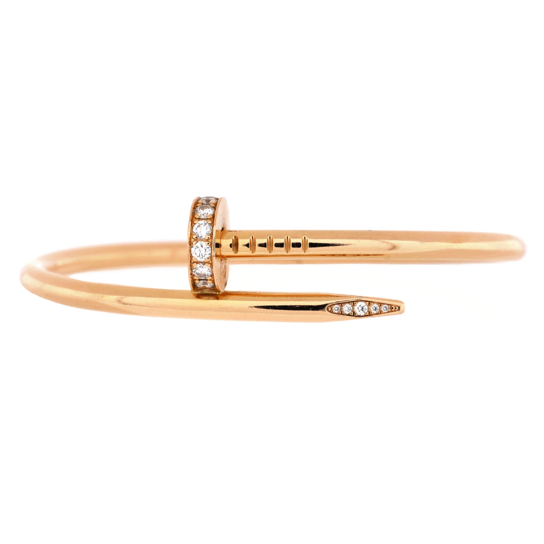 Juste un Clou Bracelet 18K Rose Gold with Diamonds Classic