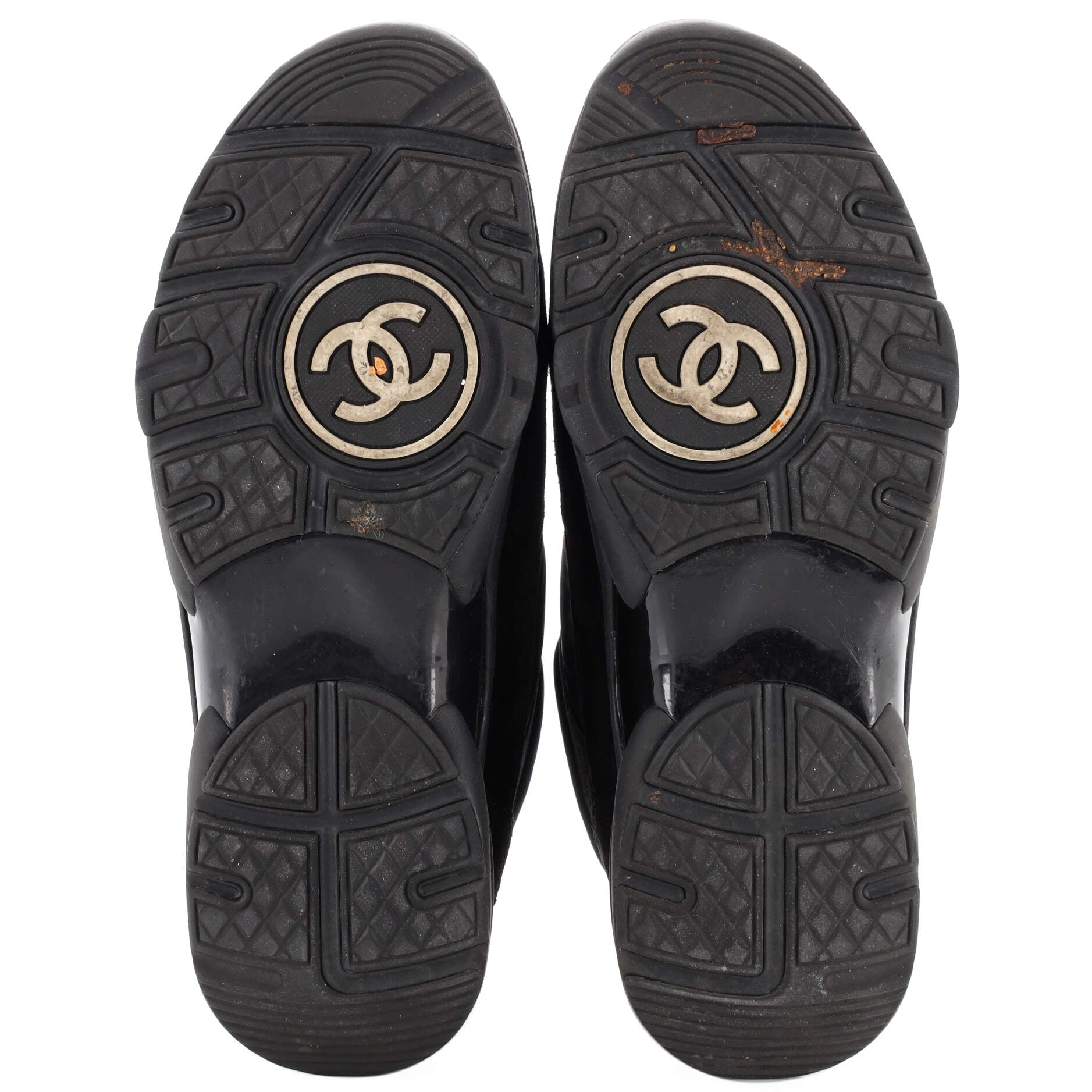Women's CC Low-Top Sneakers Suede with Leather and Nylon