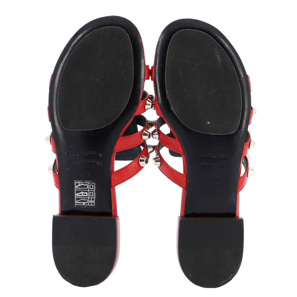 Women's Cagole Slide Sandals Studded Leather