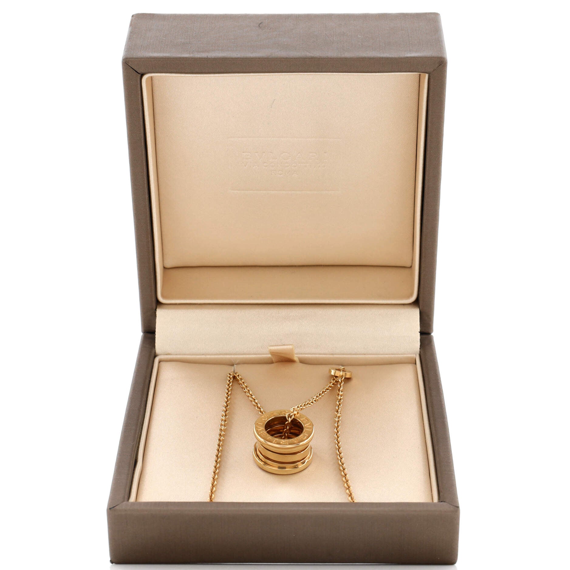 B.Zero1 Pendant Necklace 18K Yellow Gold Small