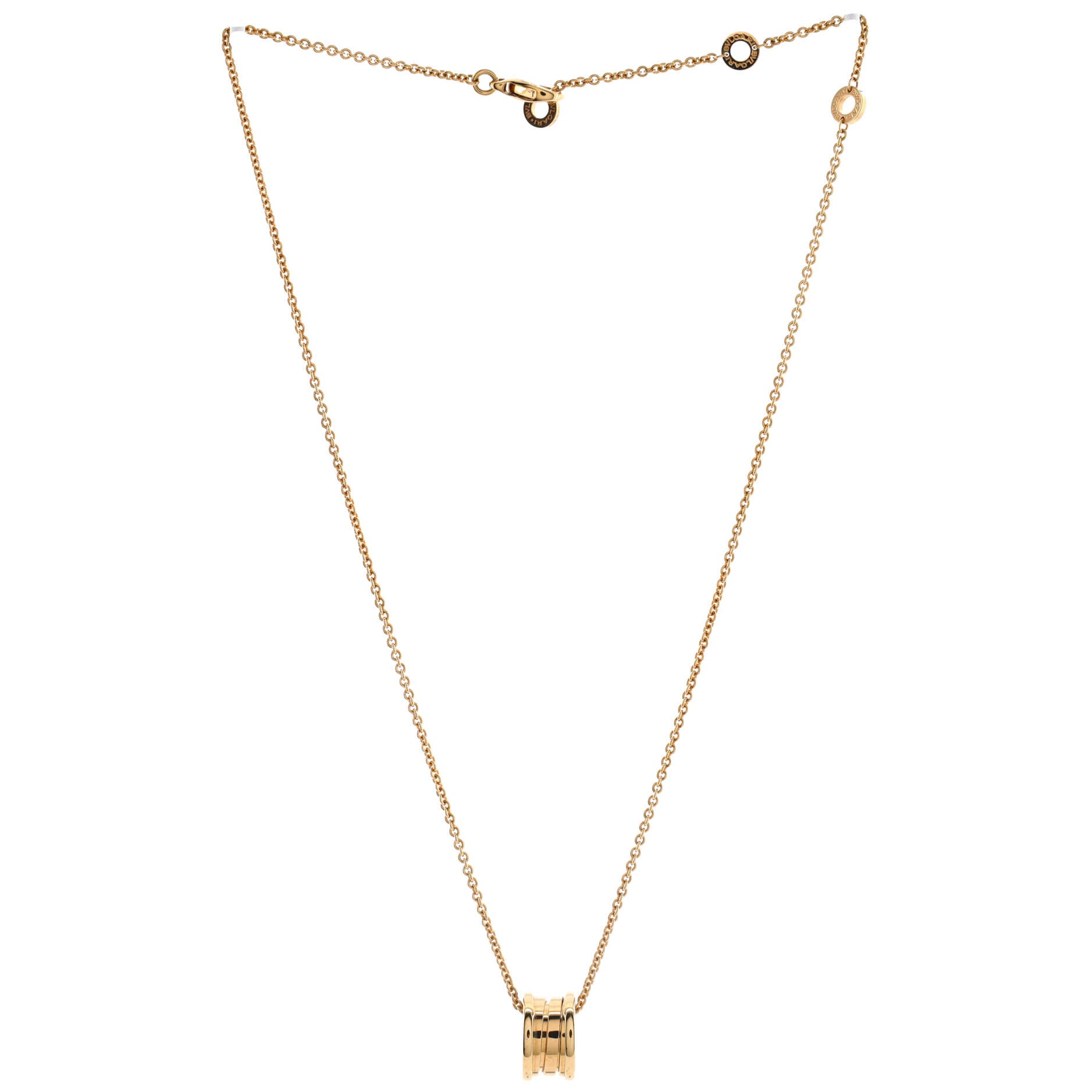 B.Zero1 Pendant Necklace 18K Yellow Gold Small