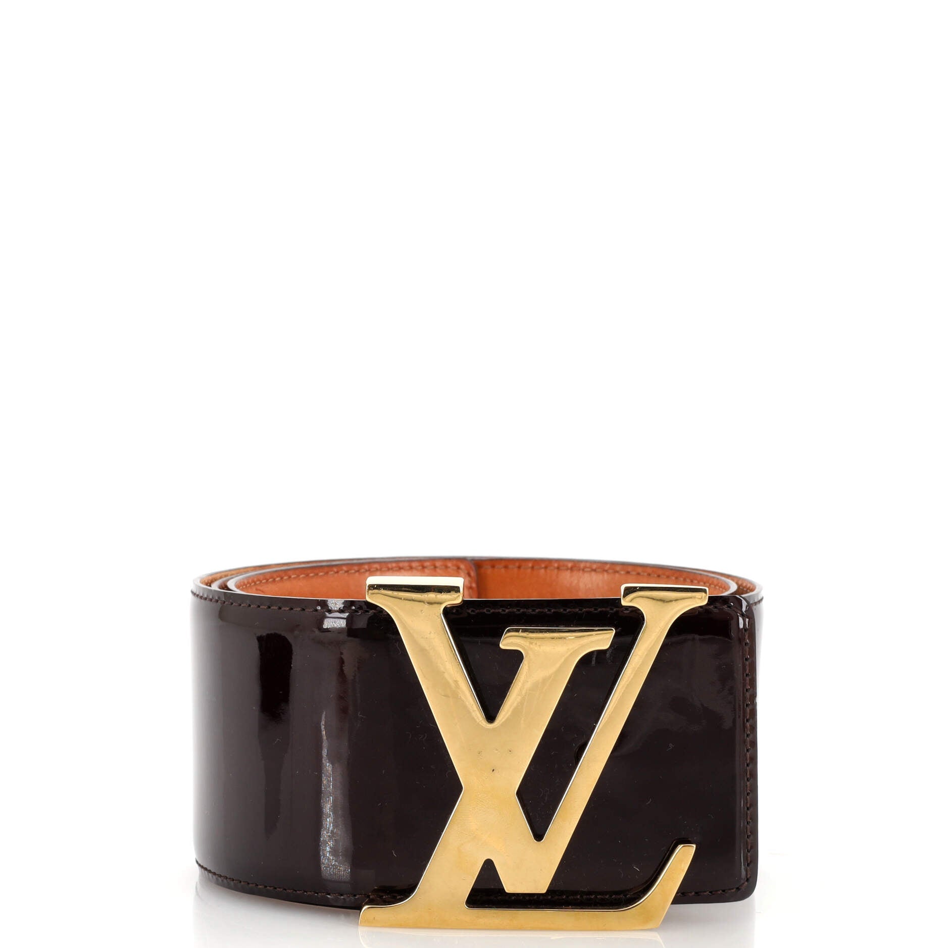 LV Initiales Belt Vernis Wide 75