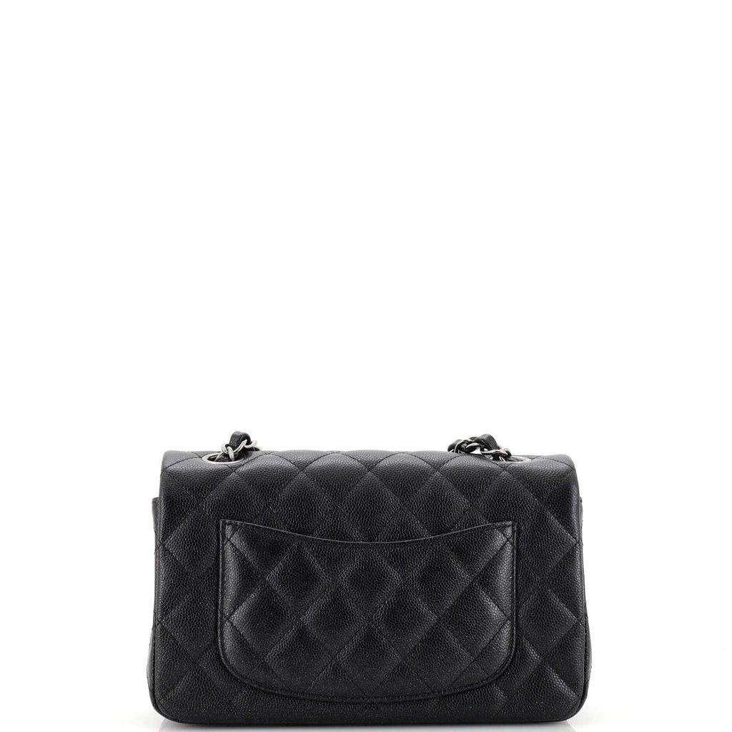 Classic Single Flap Bag Quilted Caviar Mini