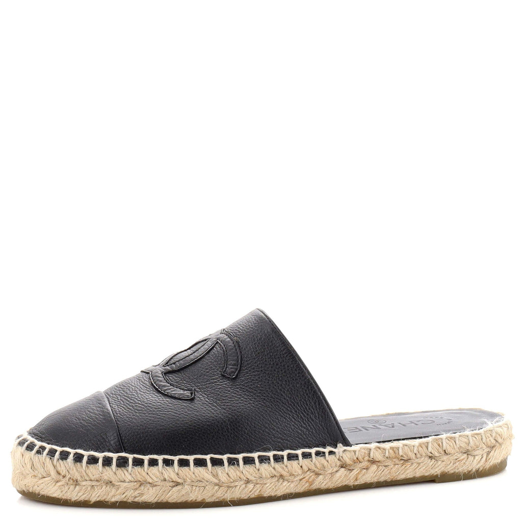 Women's CC Mule Espadrilles Leather