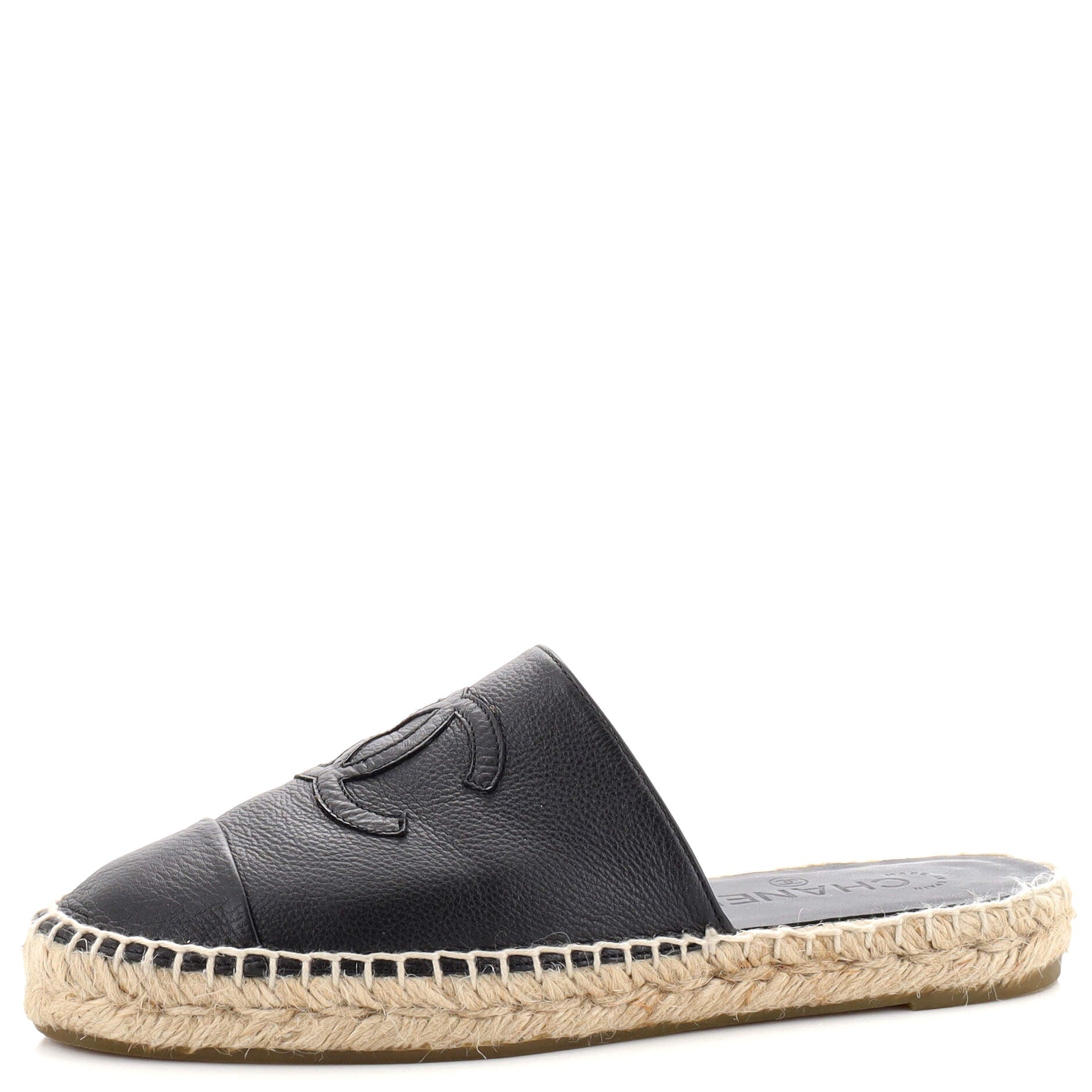 Women's CC Mule Espadrilles Leather