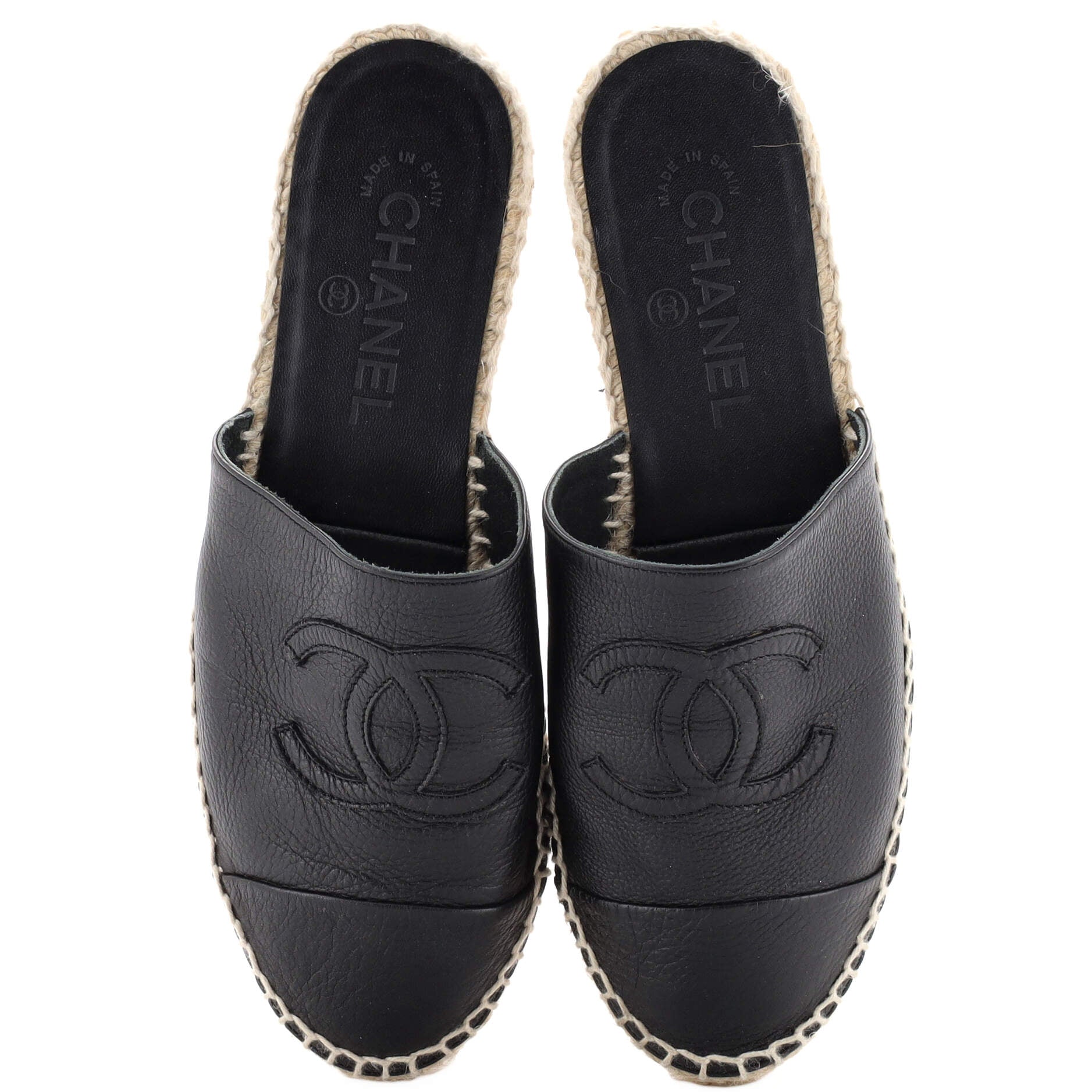 Women's CC Mule Espadrilles Leather