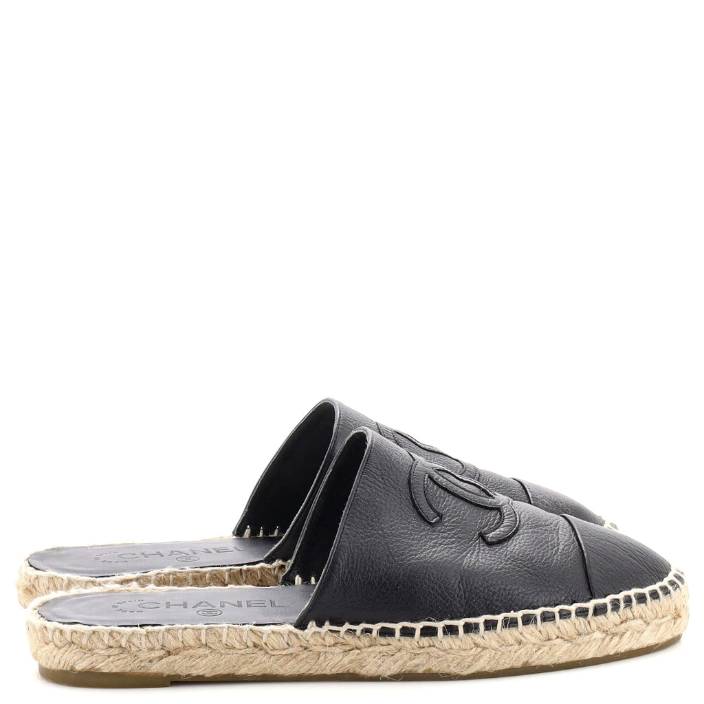 Women's CC Mule Espadrilles Leather