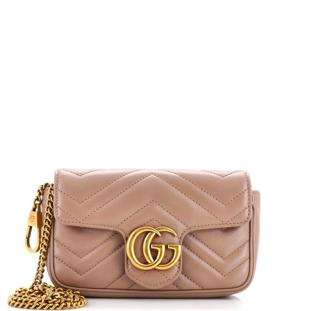 GG Marmont Flap Bag Matelasse Leather Super Mini