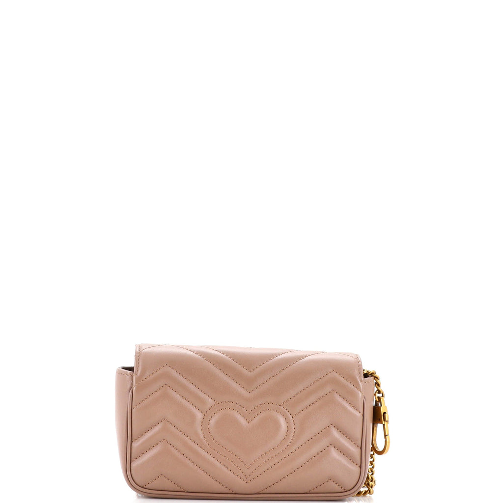 GG Marmont Flap Bag Matelasse Leather Super Mini