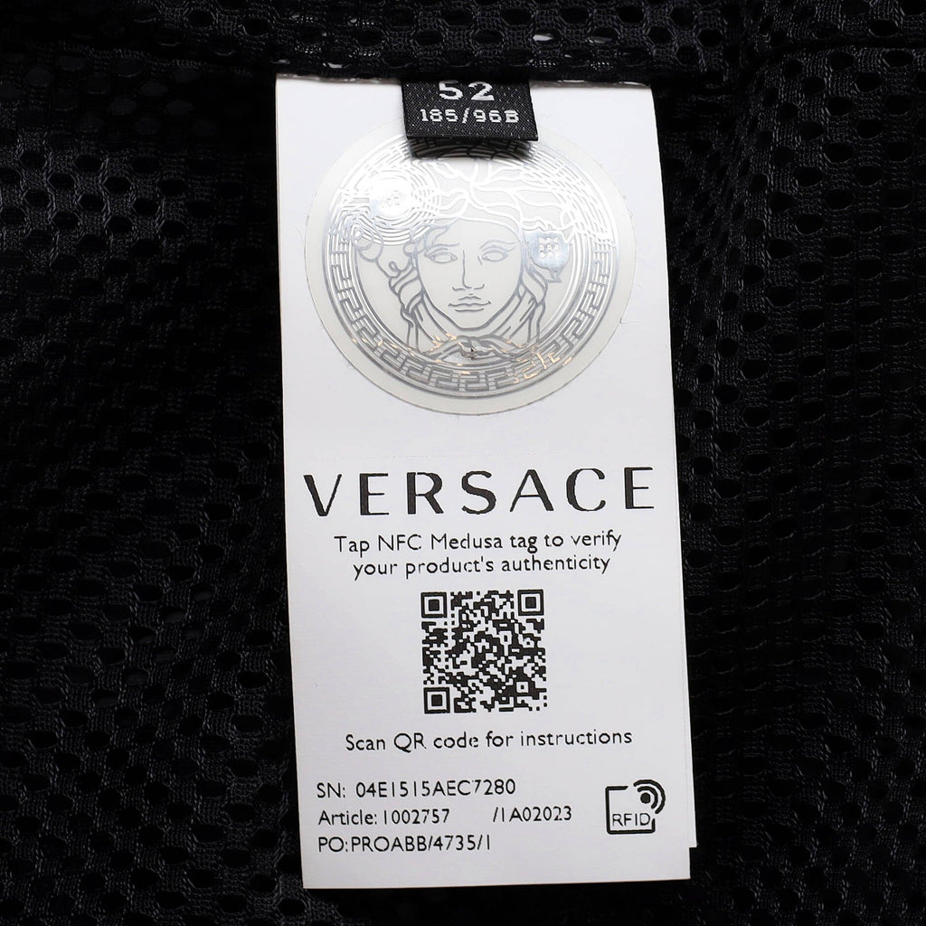 Men's Barocco Zip Windbreaker Printed Nylon