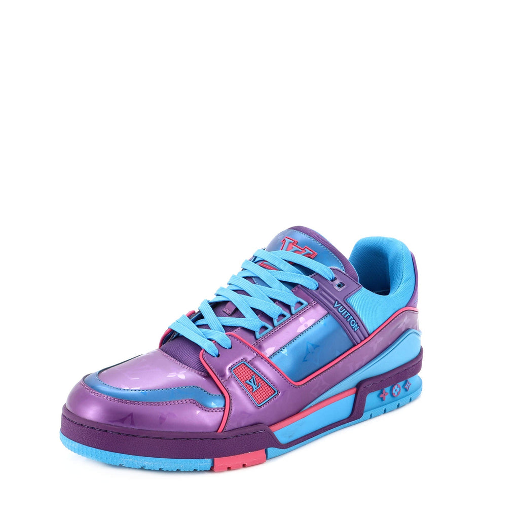 Men's LV Trainer Sneakers Patent Monogram Canvas