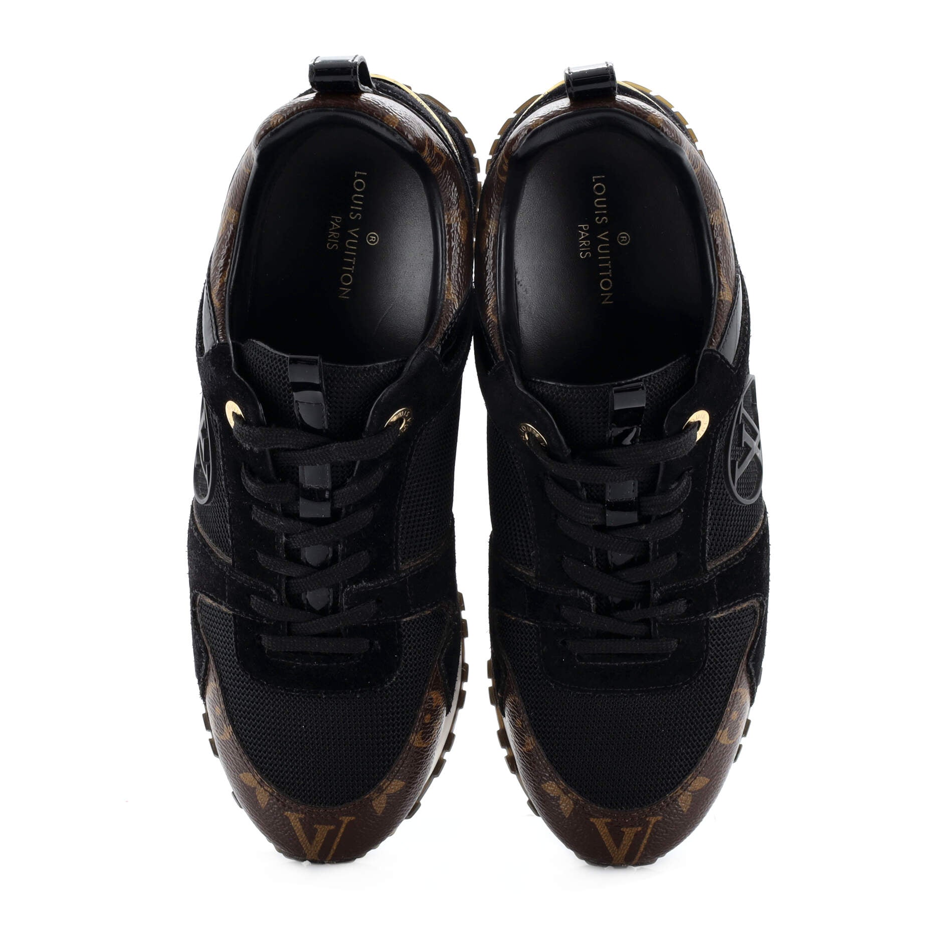Women's Run Away Sneakers Mesh with Monogram Canvas and Suede