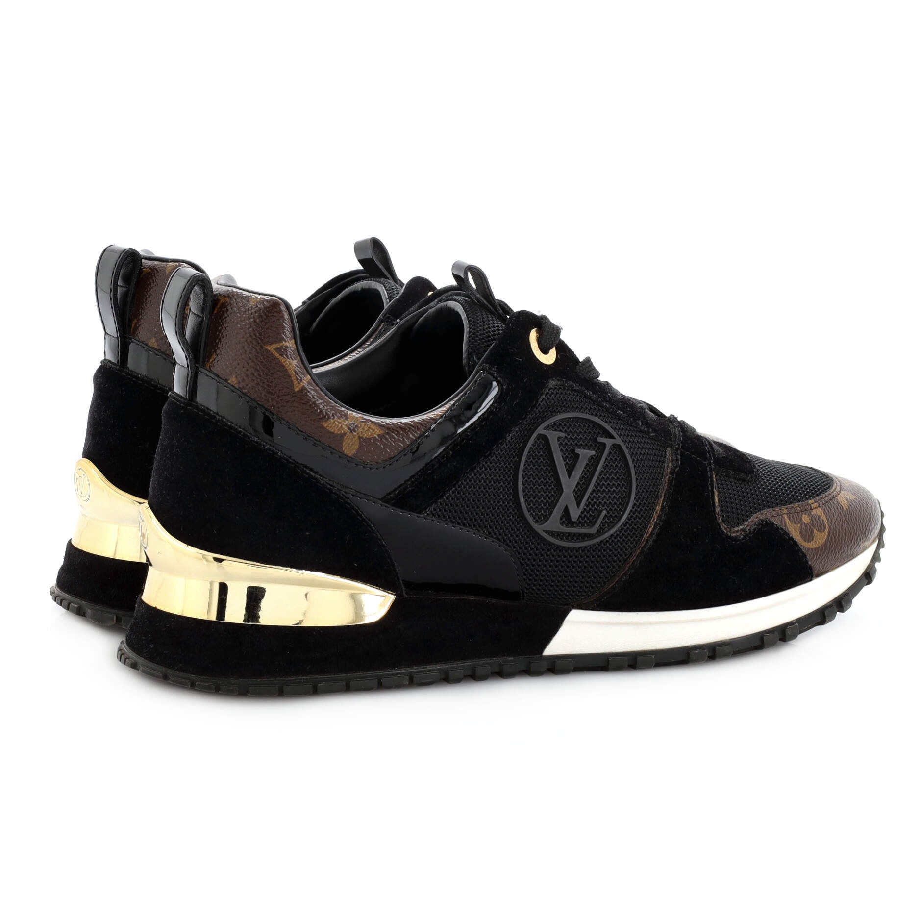 Women's Run Away Sneakers Mesh with Monogram Canvas and Suede