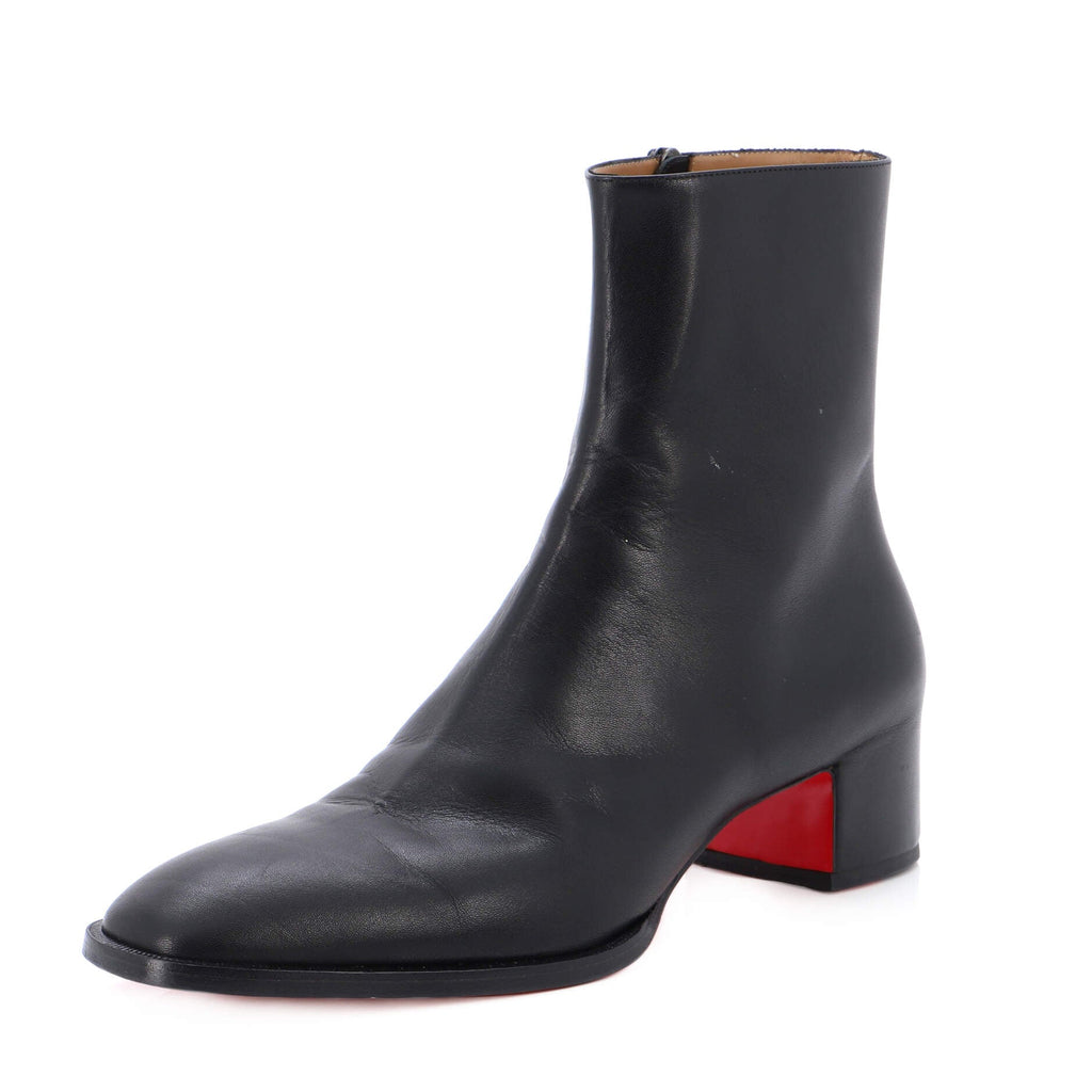 Men's Zip Ankle Boots Leather