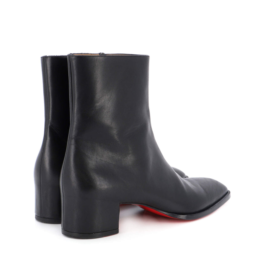 Men's Zip Ankle Boots Leather