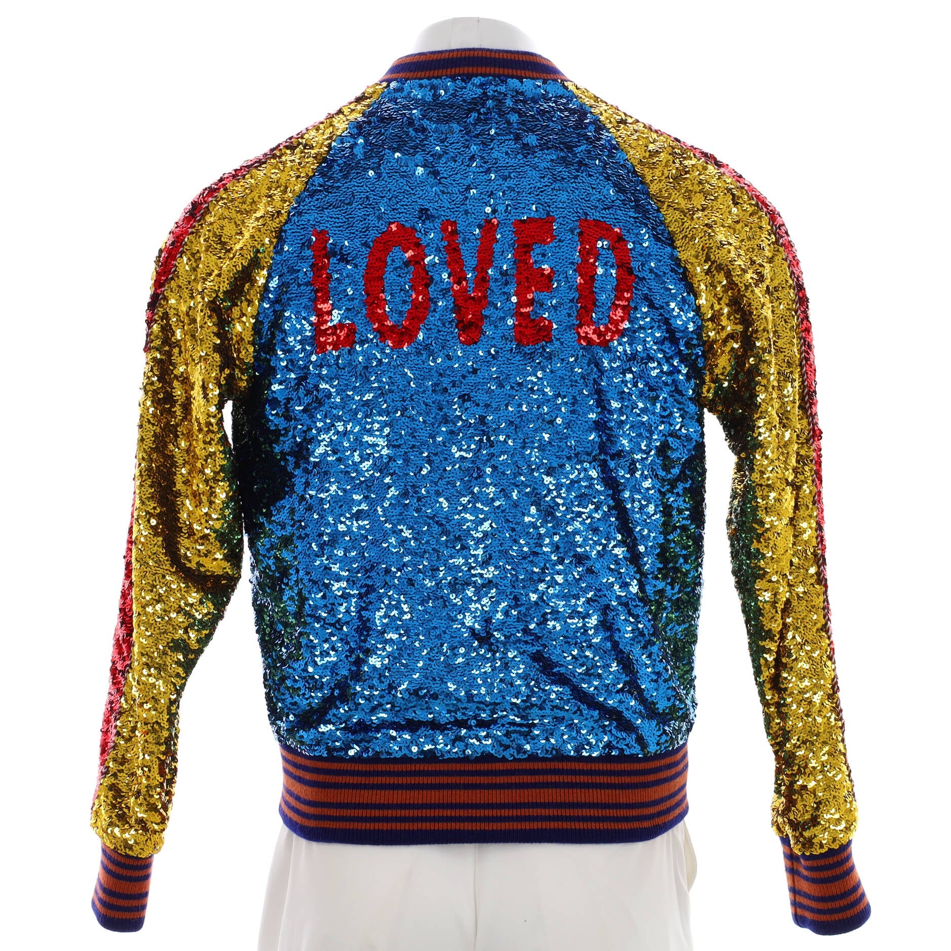 Men's Loved Bomber Jacket Sequins