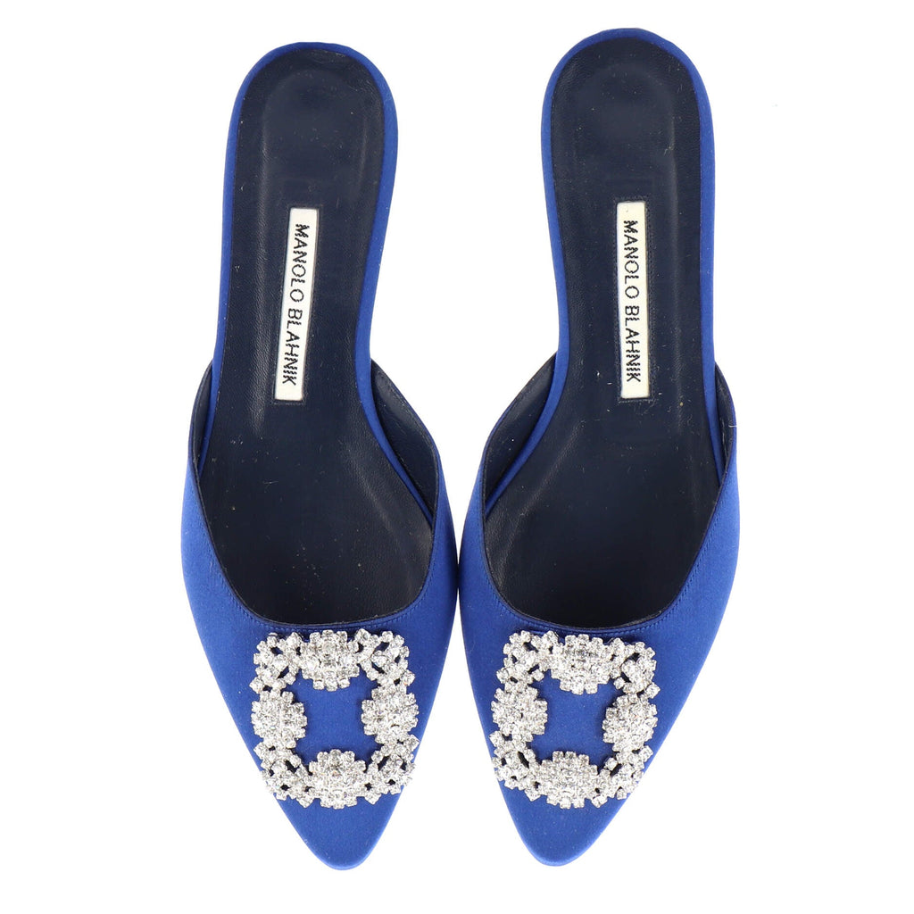 Women's Hangisi Flat Mules Satin