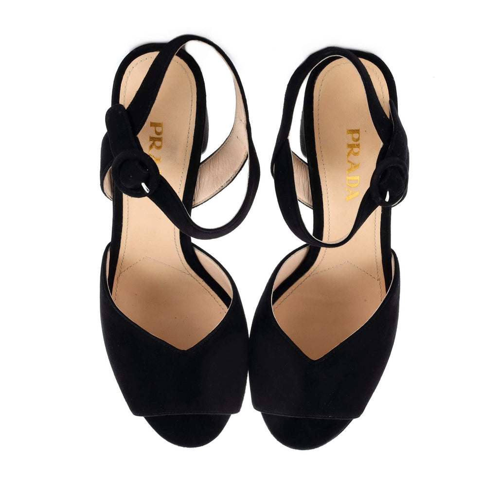Women's Criss Cross Platform Heeled Sandals Leather
