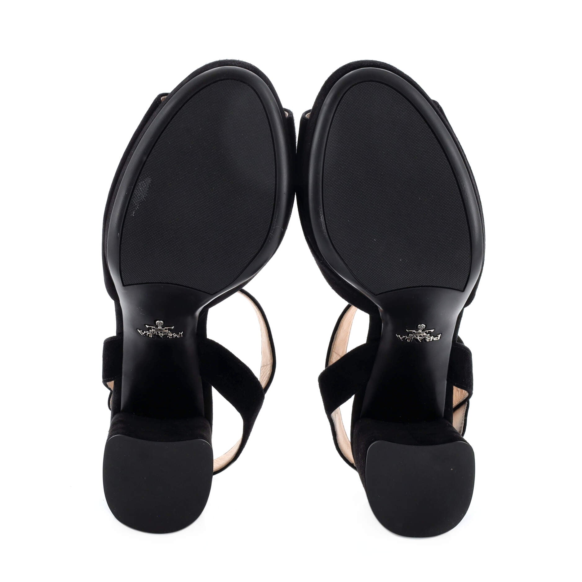 Women's Criss Cross Platform Heeled Sandals Leather