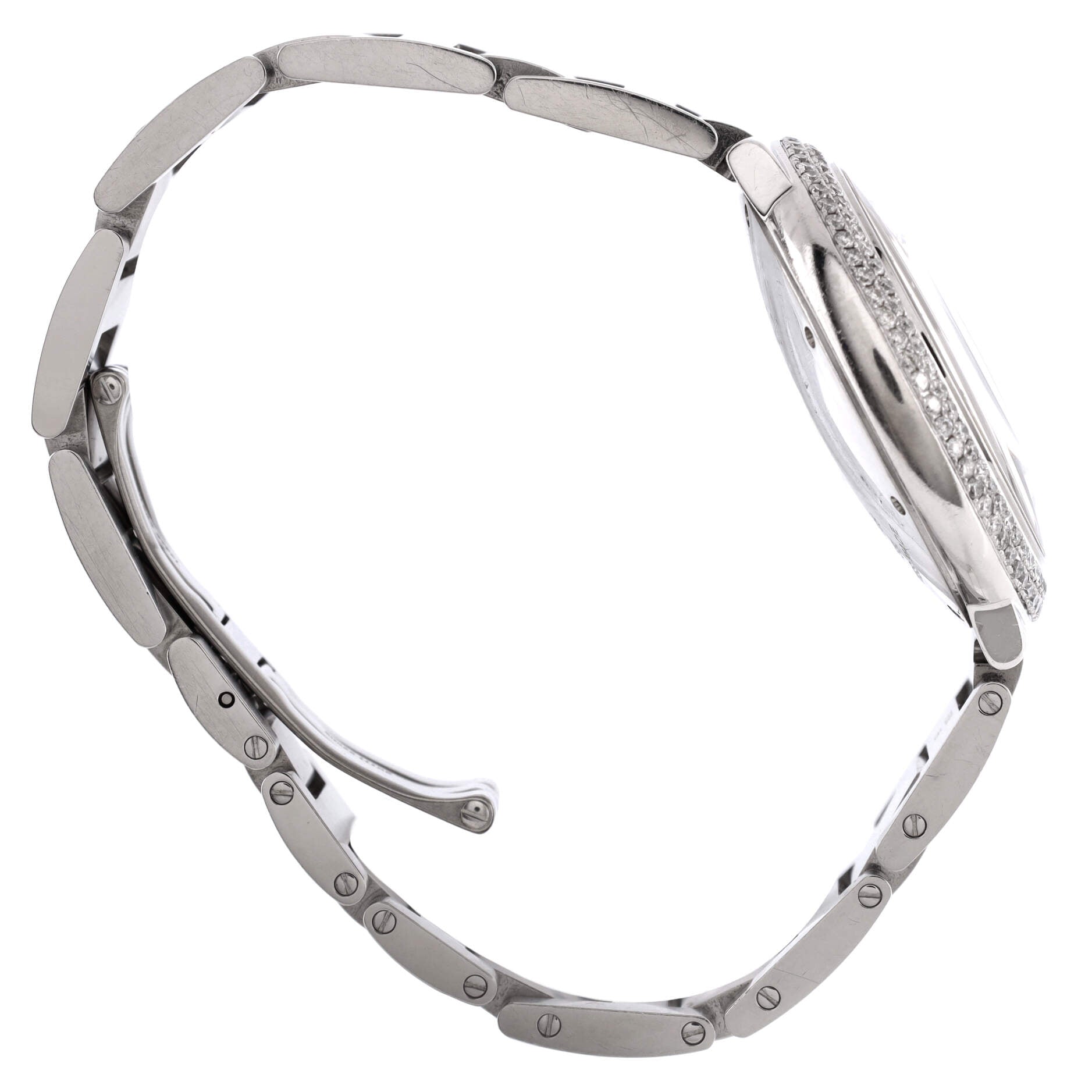 Ballon Bleu de Cartier Quartz Watch Stainless Steel with Diamond  Bezel 36