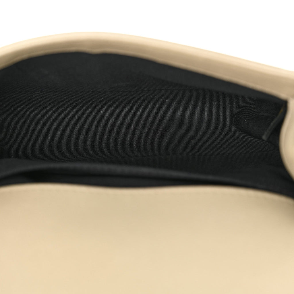 Metallic Lambskin Small Scaled Boy Flap Gold