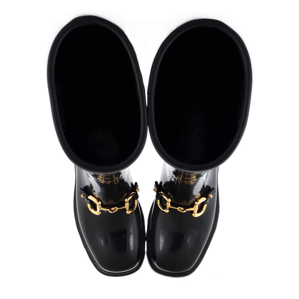 Women's Horsebit Knee High Boots Rubber