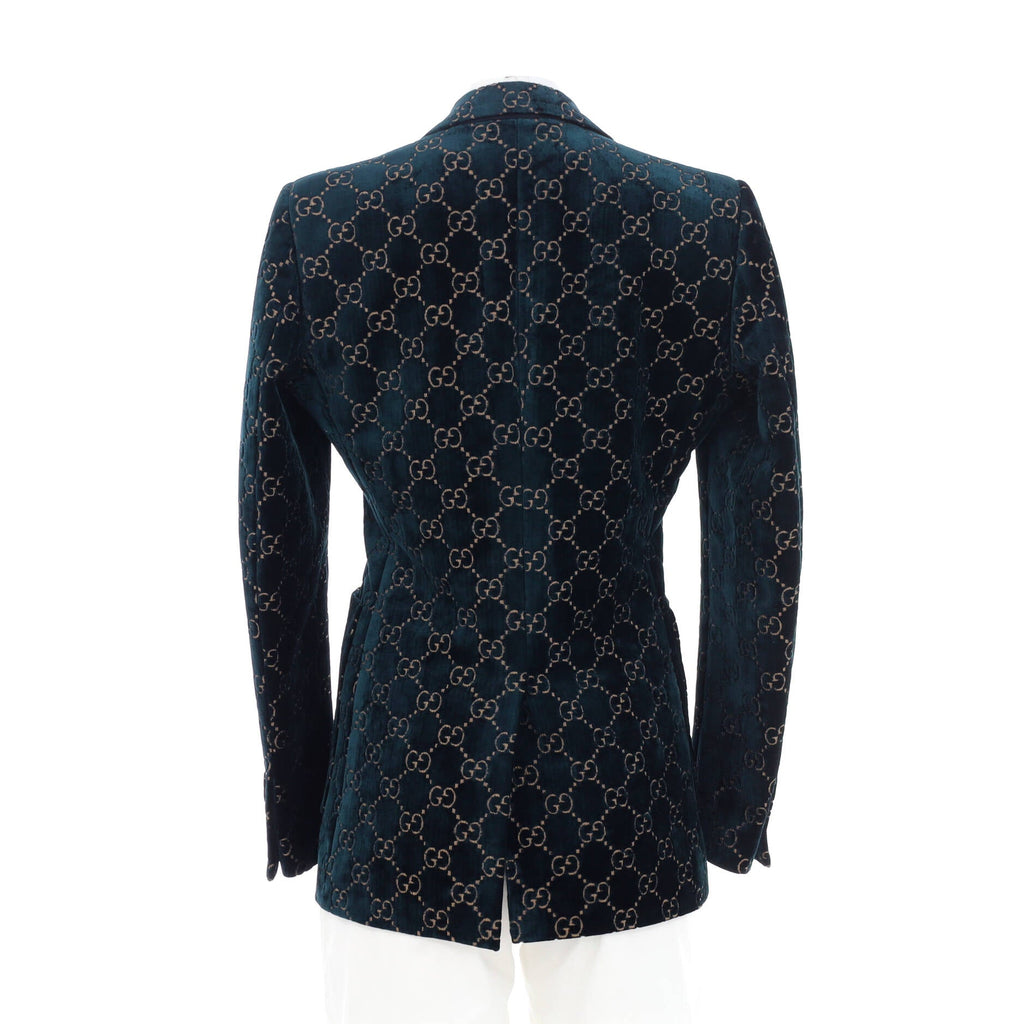 Men's Button Up Blazer GG Velvet