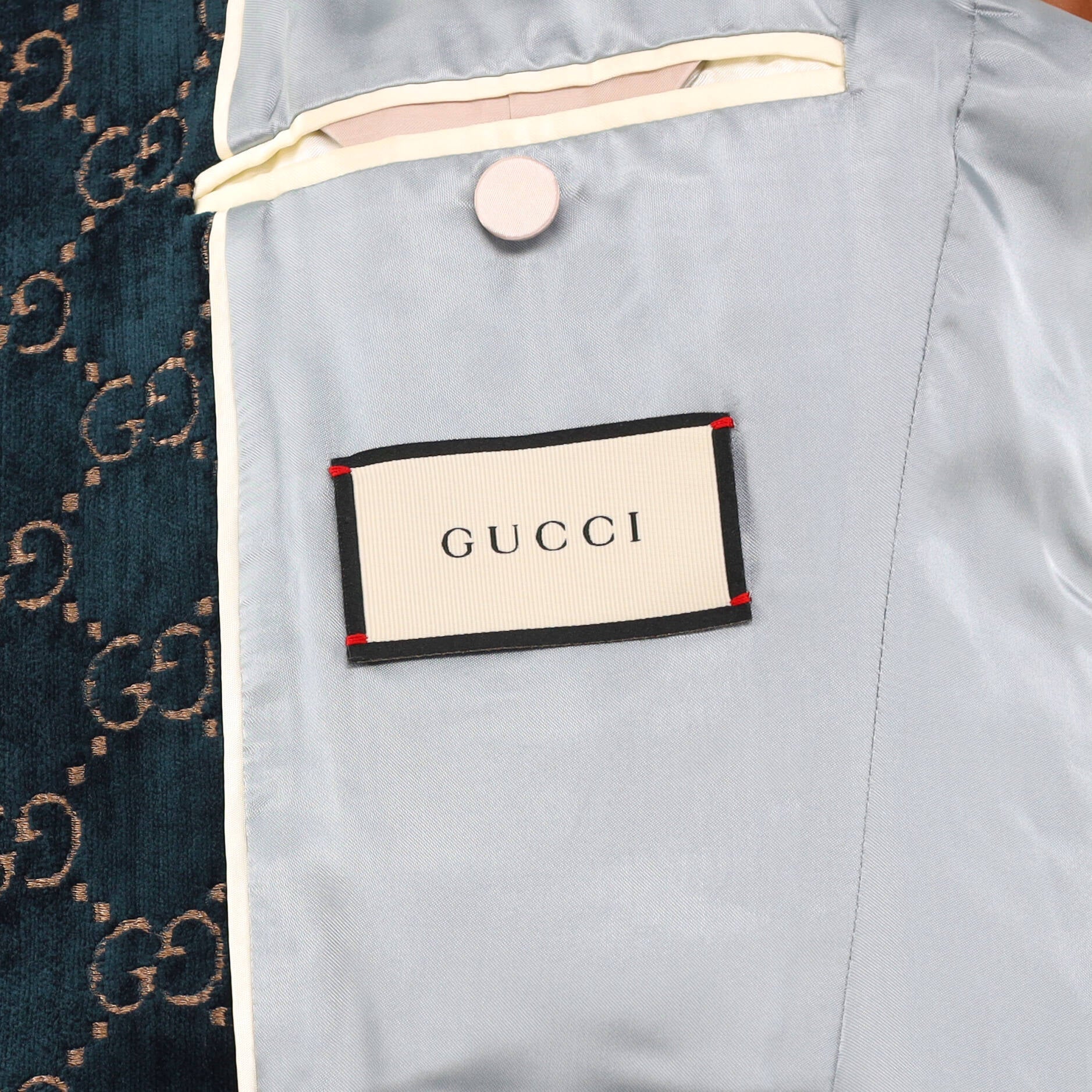 Men's Button Up Blazer GG Velvet