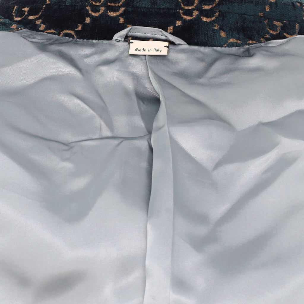 Men's Button Up Blazer GG Velvet