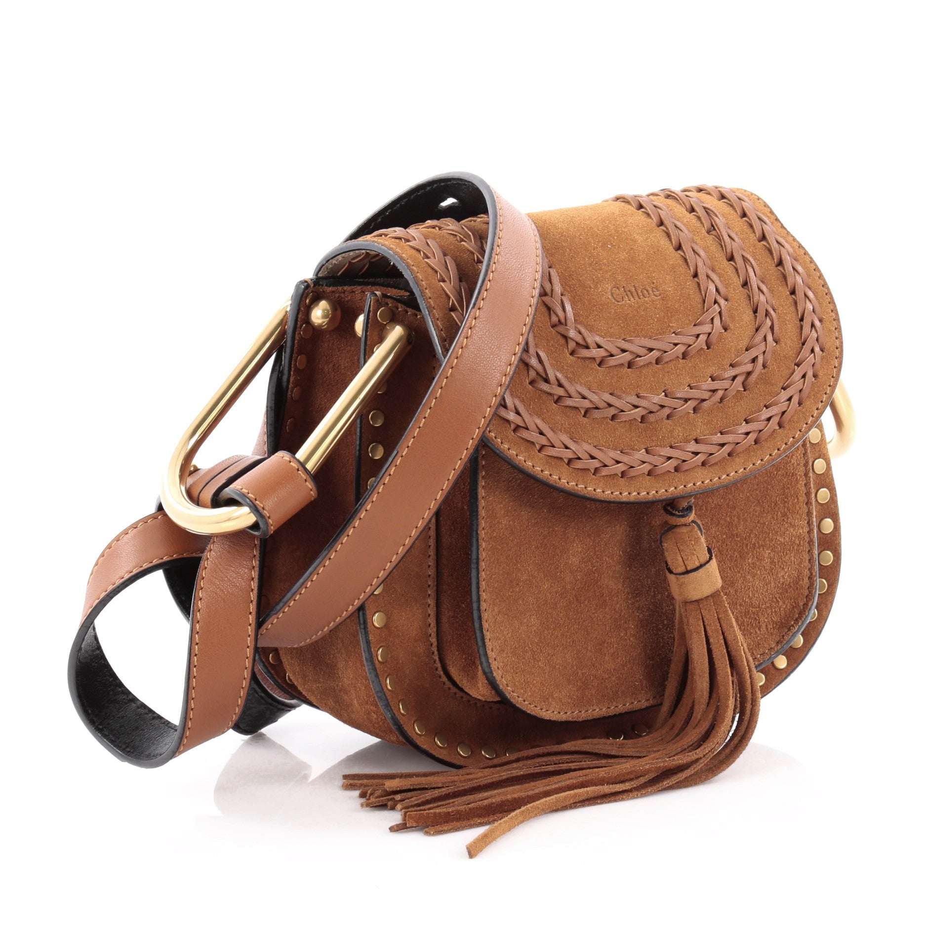 Hudson Handbag Whipstitch Suede Mini