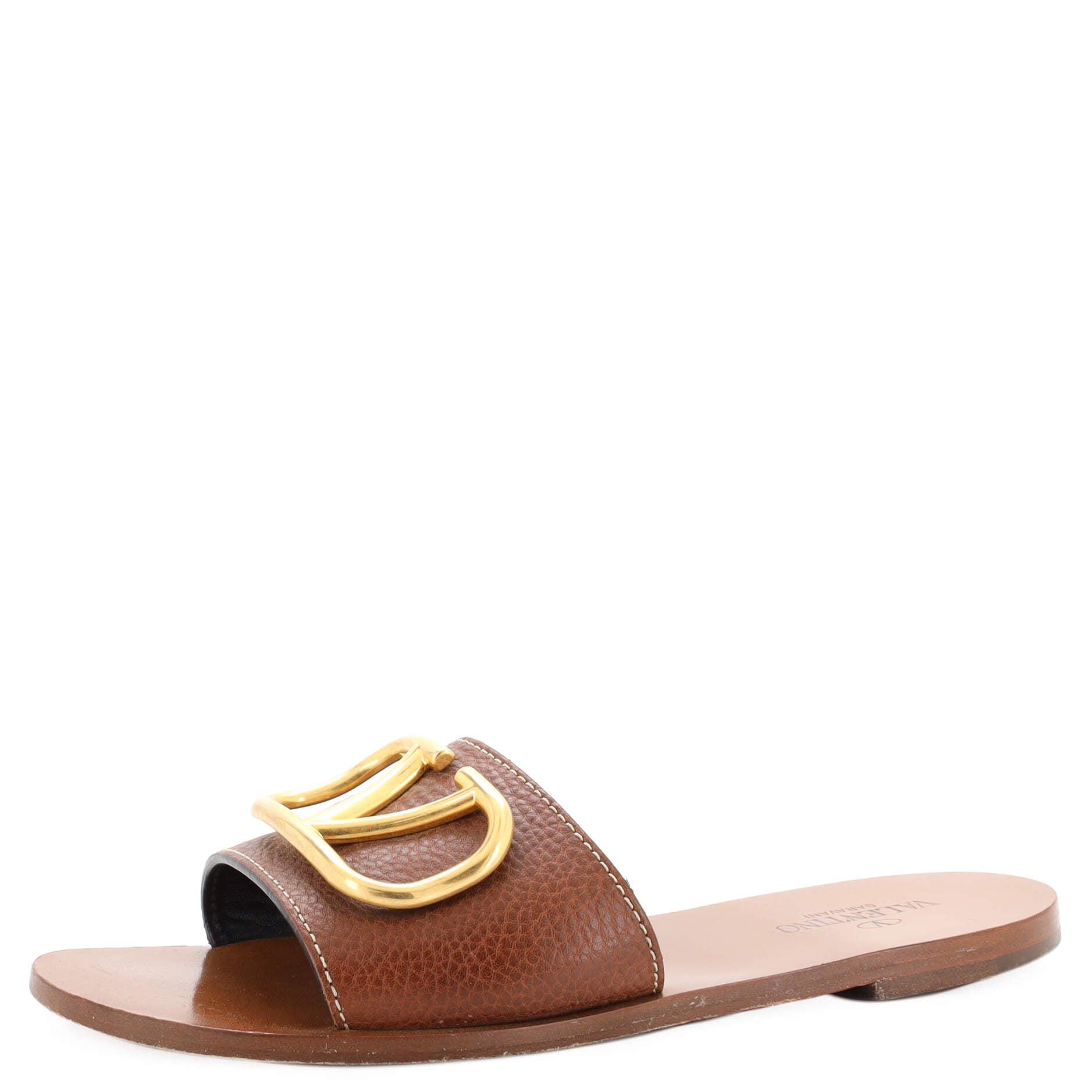 Women's VLogo Slide Sandals Leather
