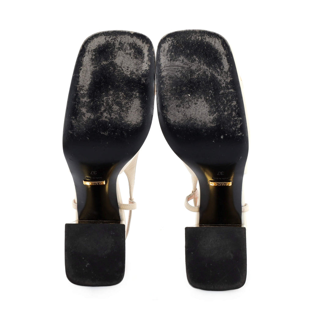 Women's Horsebit Slingback Pumps Leather