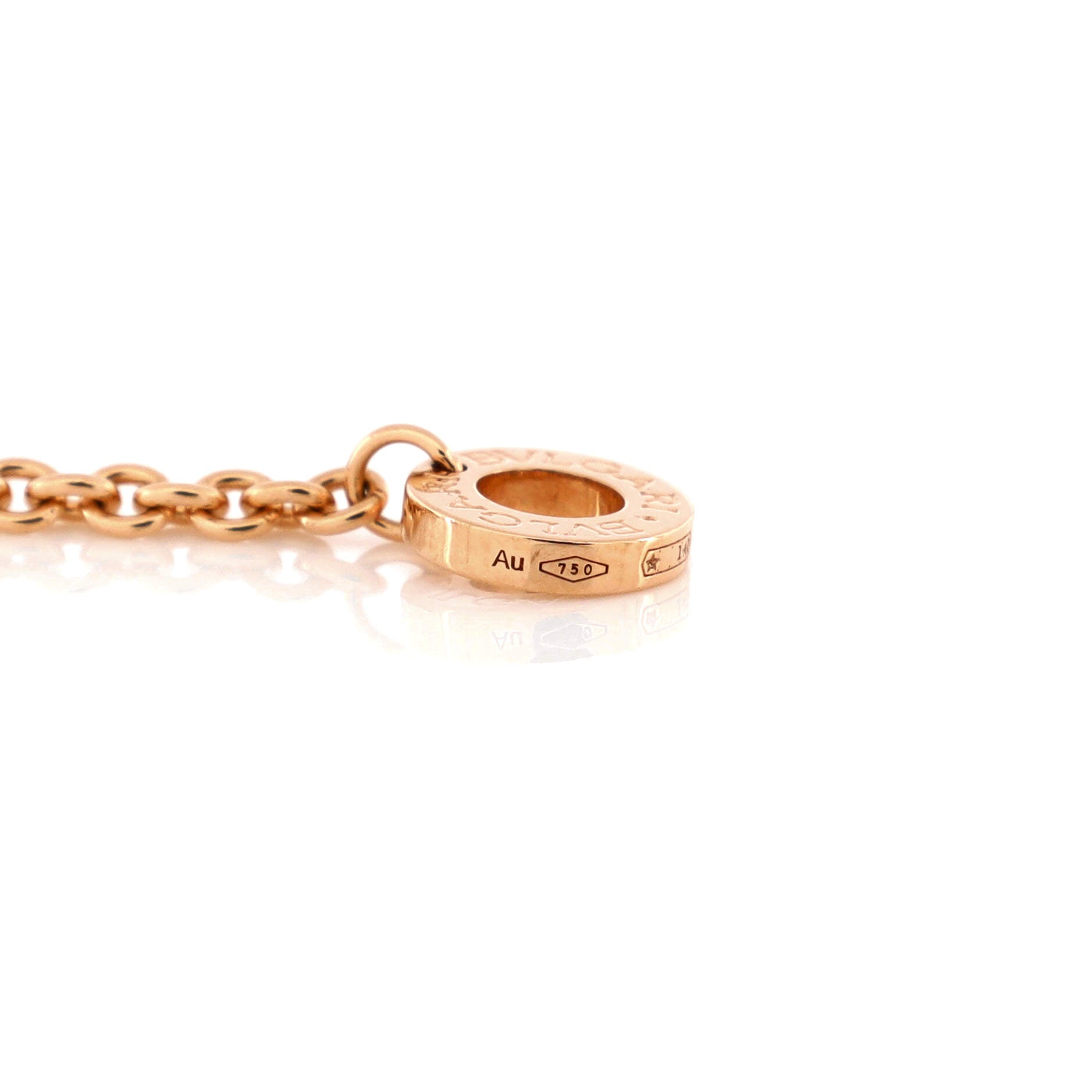 B.Zero1 Pendant Necklace 18K Rose Gold and Ceramic