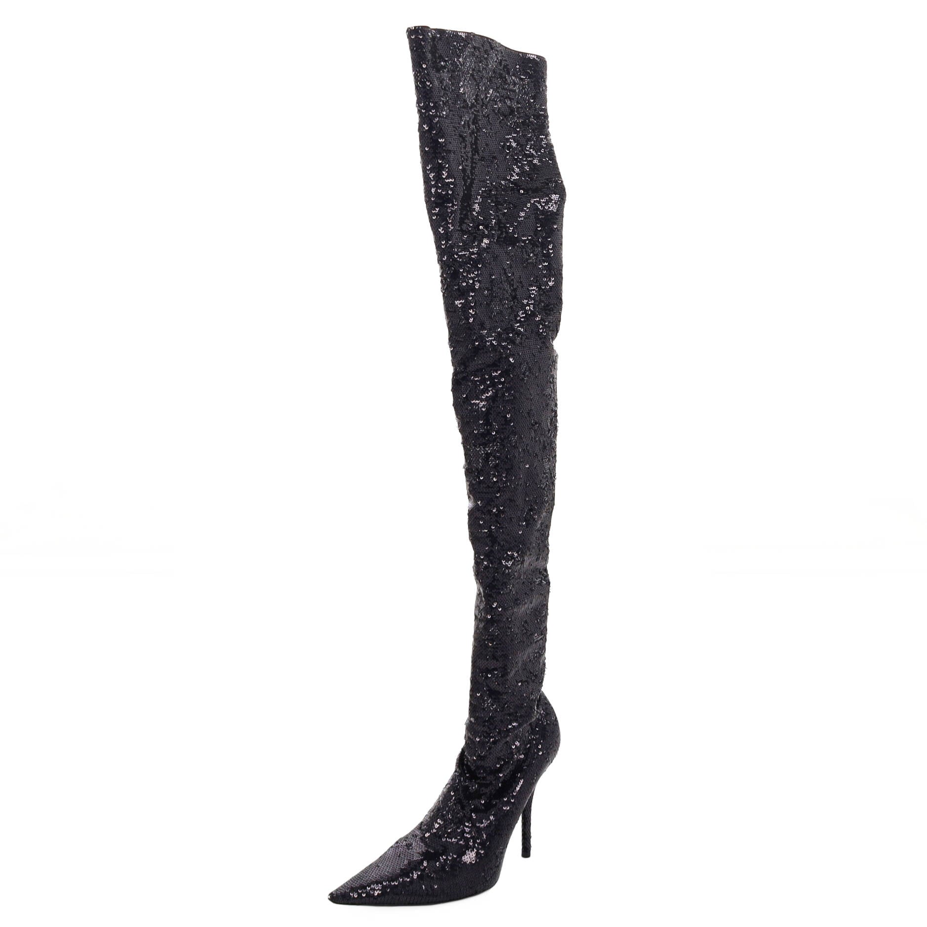 Women's Knife Thigh High Boots Sequins