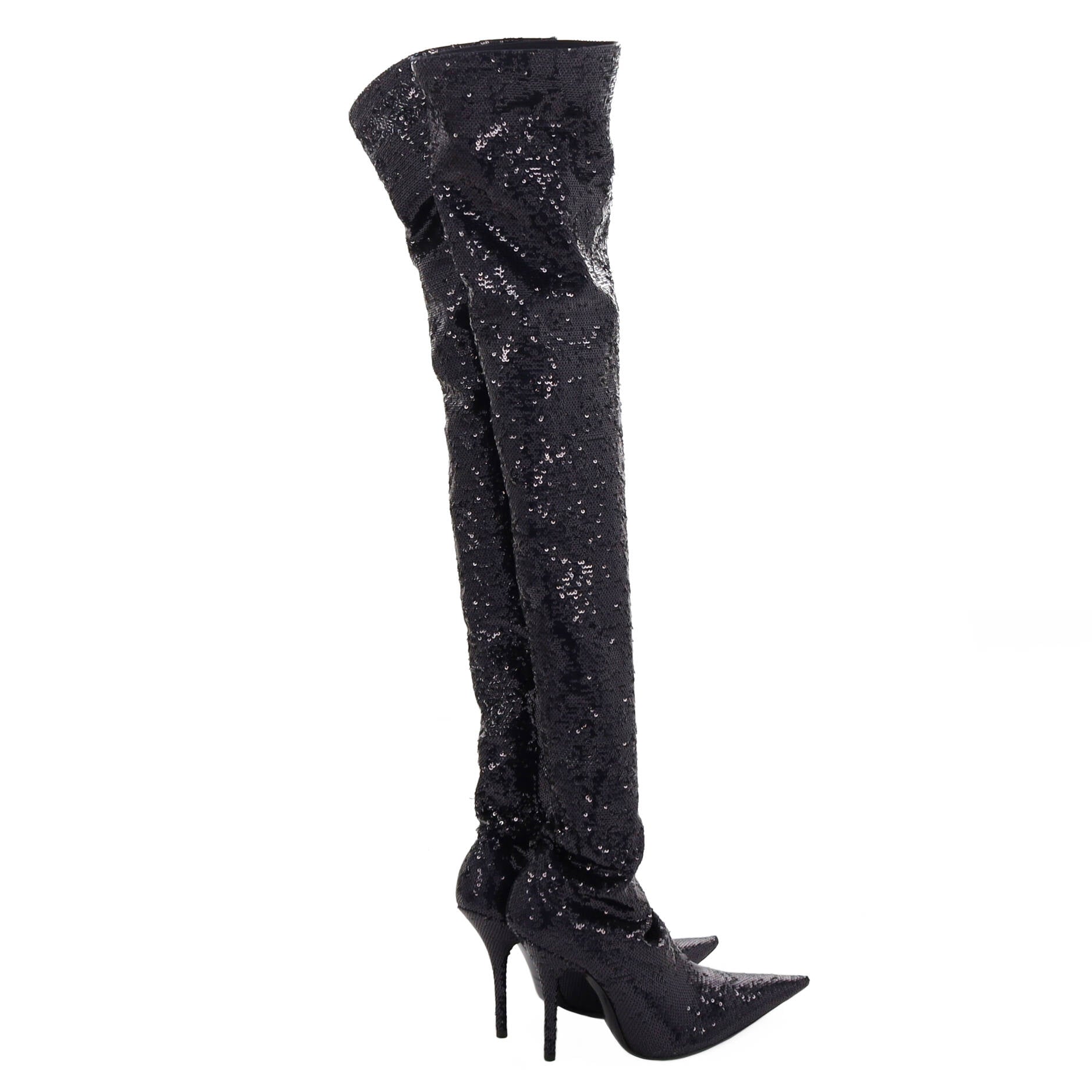 Women's Knife Thigh High Boots Sequins