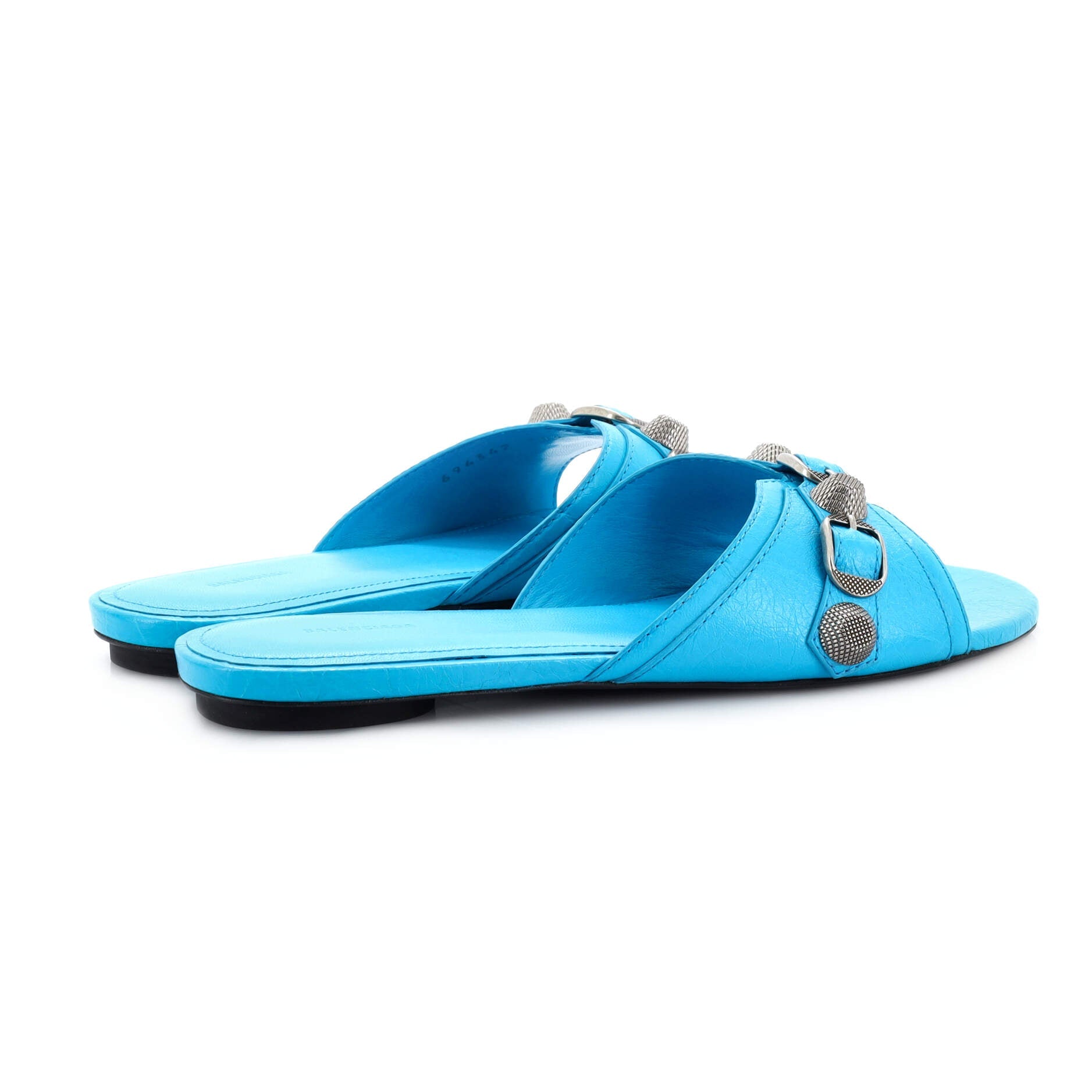 Women's Cagole Flat Sandals Leather