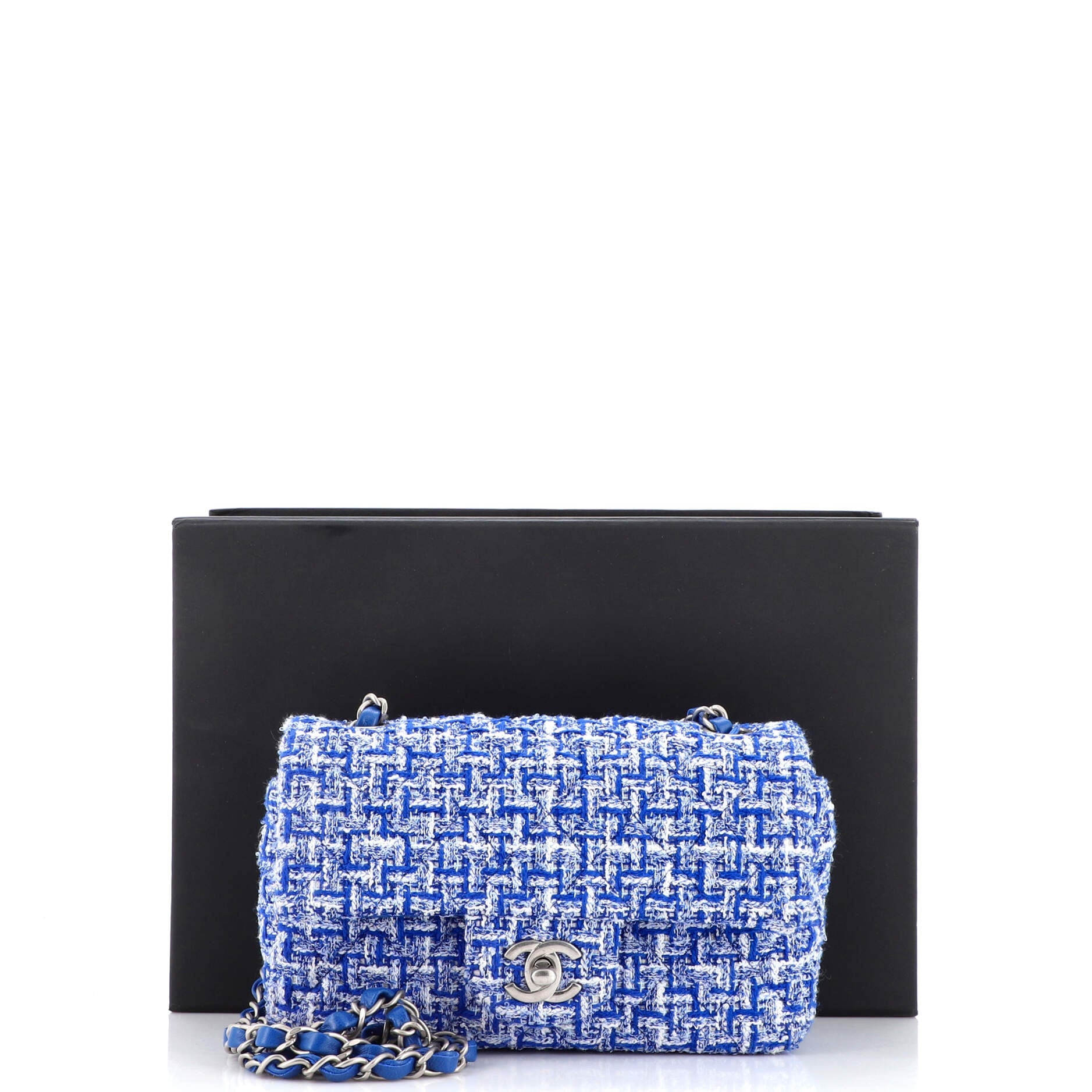 Classic Single Flap Bag Quilted Tweed Mini