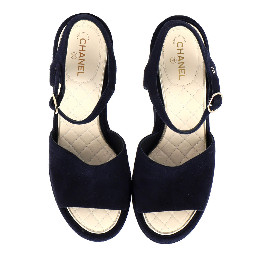 Women's CC Wedge Sandals Suede