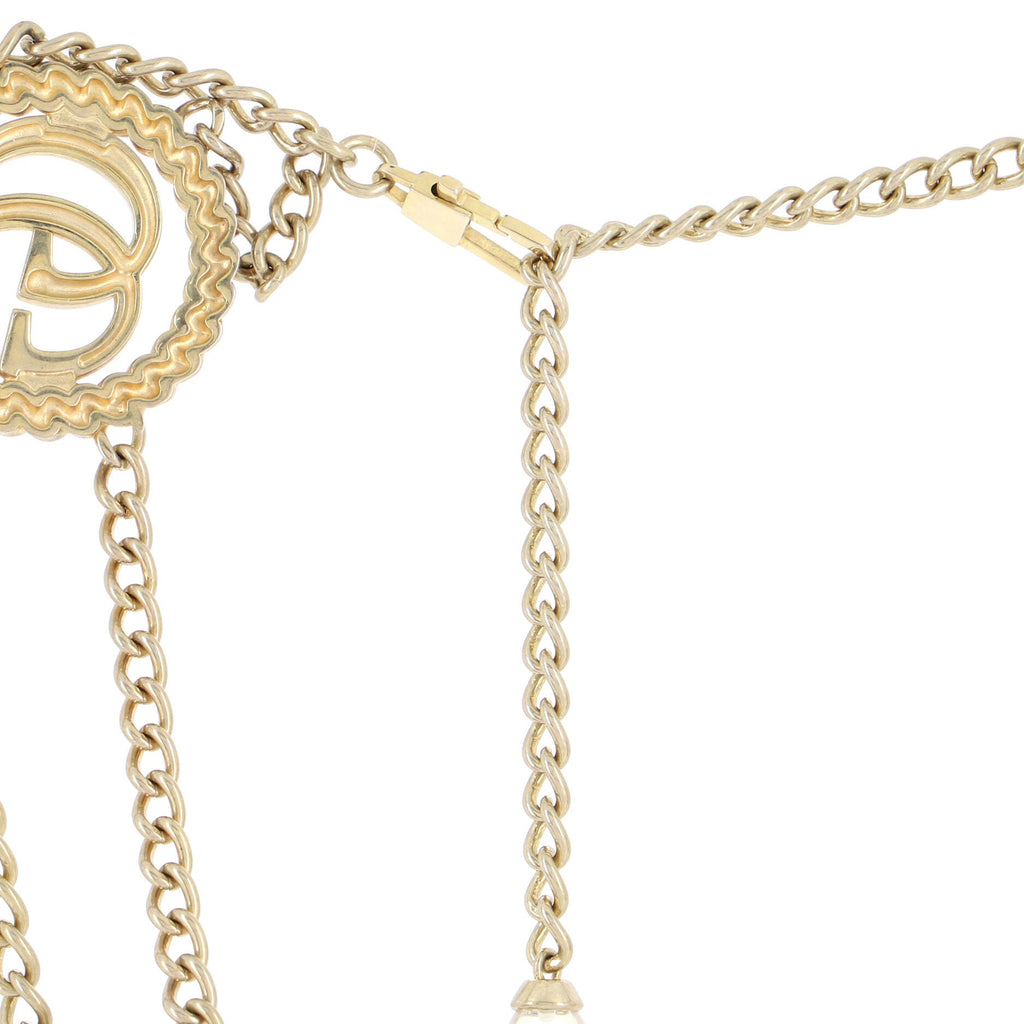 Torchon GG Marmont Double Chain Belt Metal with Crystal 90