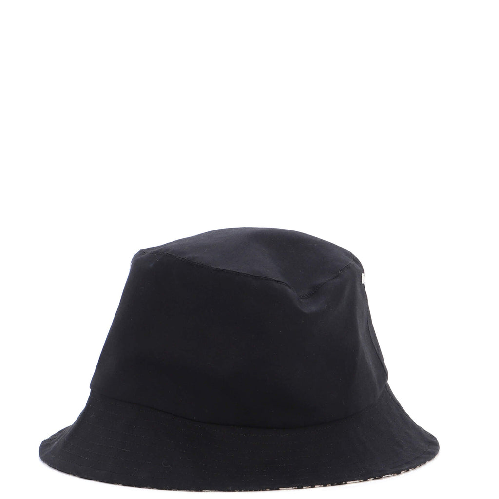 Teddy D Reversible Bucket Hat Cotton and Oblique Canvas