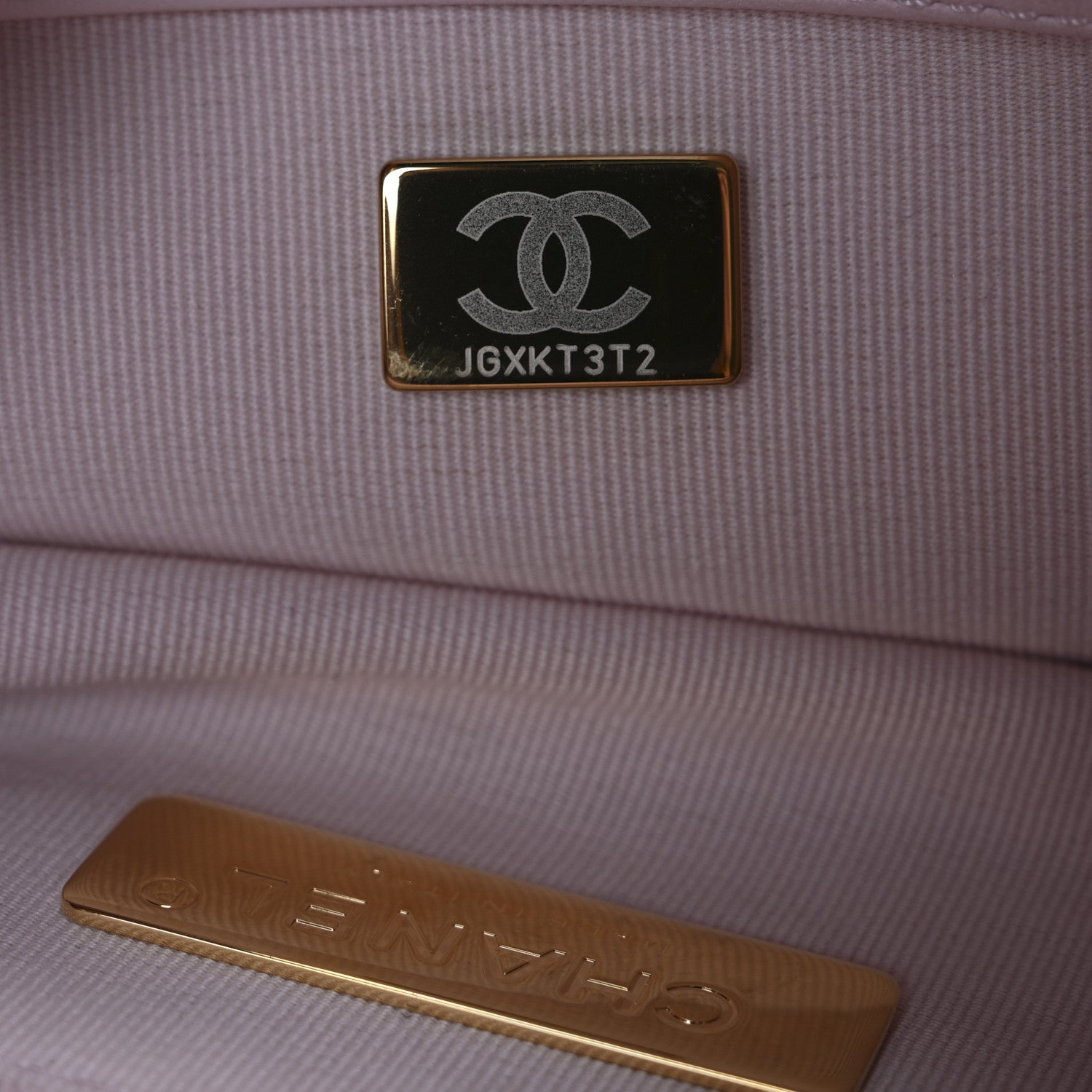 Lambskin Quilted Large Chanel 19 Flap Light Pink