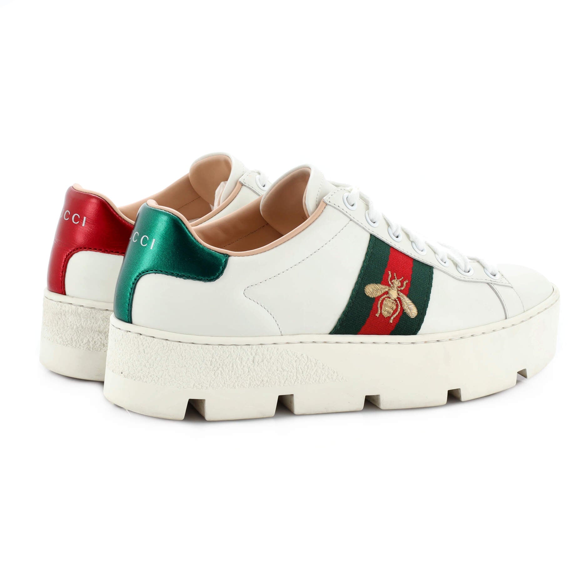 Women's Ace Web Platform Sneakers Leather