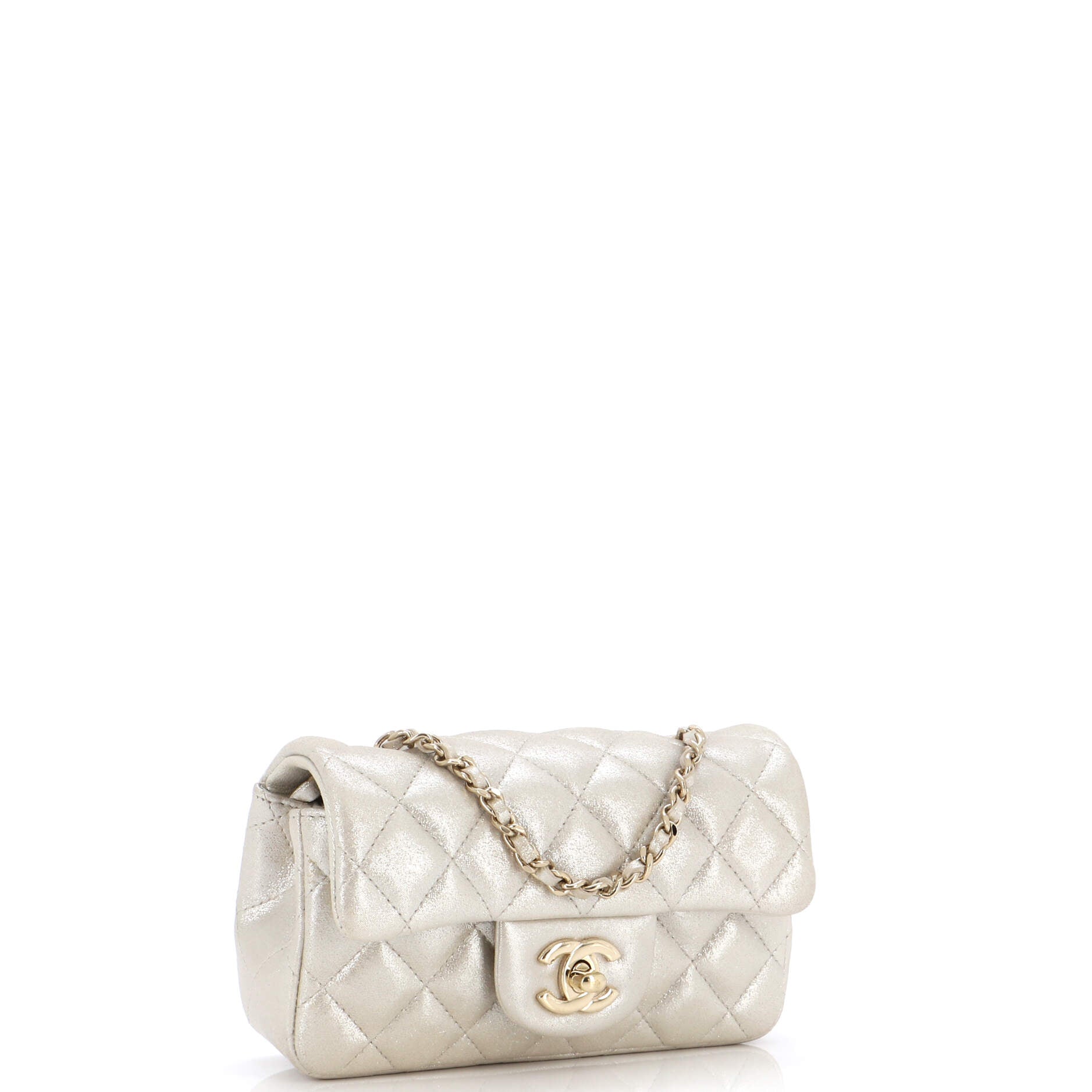 Vintage Classic Single Flap Bag Quilted Iridescent Calfskin Extra Mini