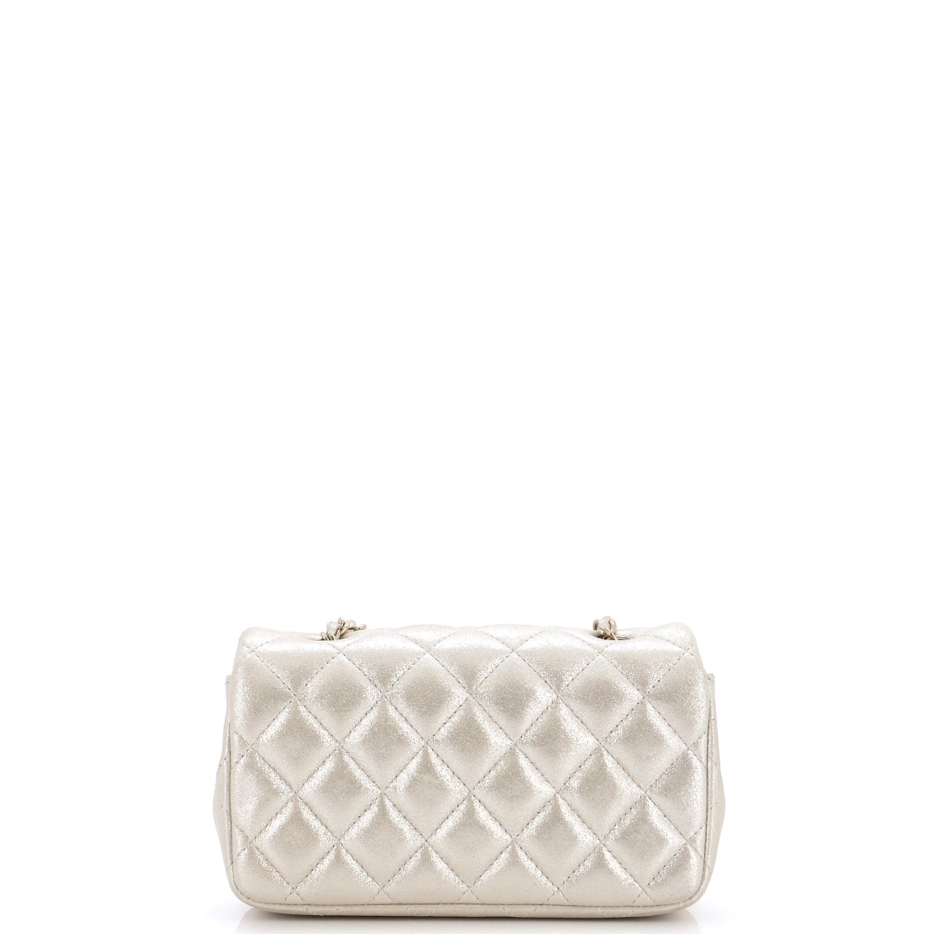 Vintage Classic Single Flap Bag Quilted Iridescent Calfskin Extra Mini